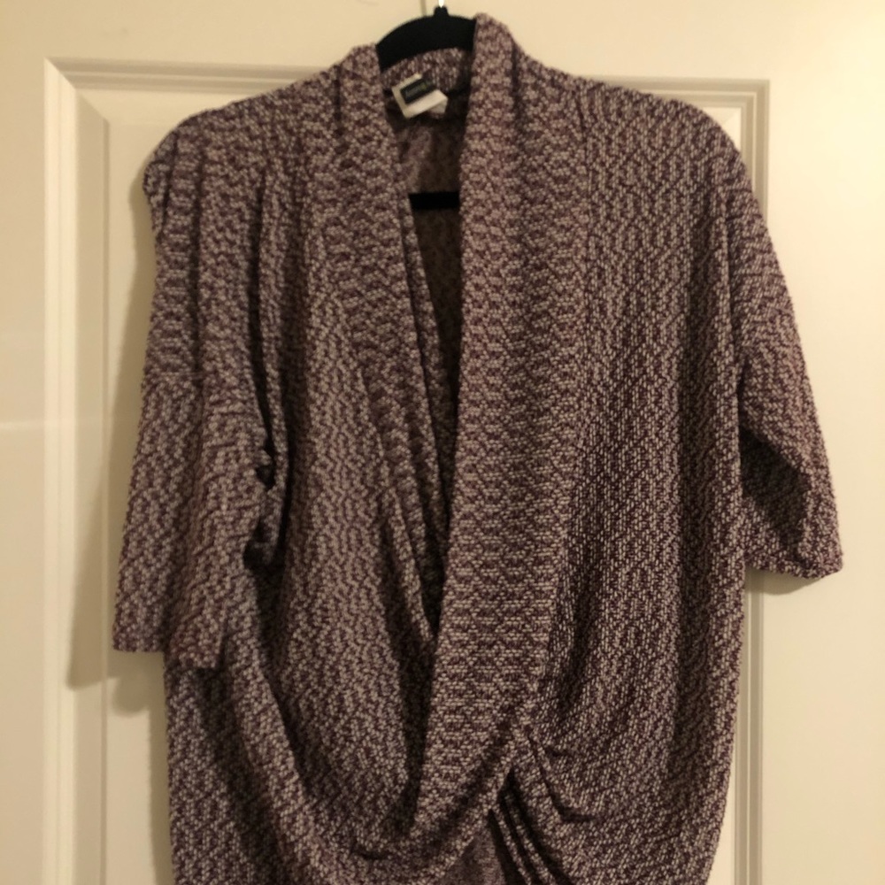 Cross knit sweater